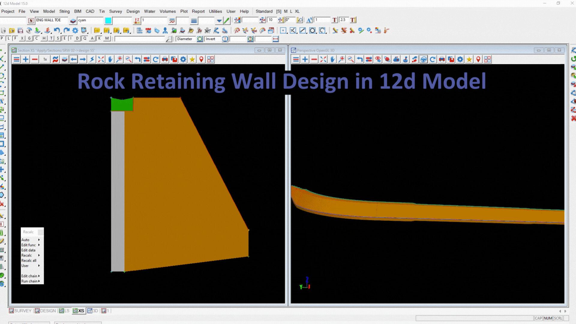 Rock Retaining Wall Design